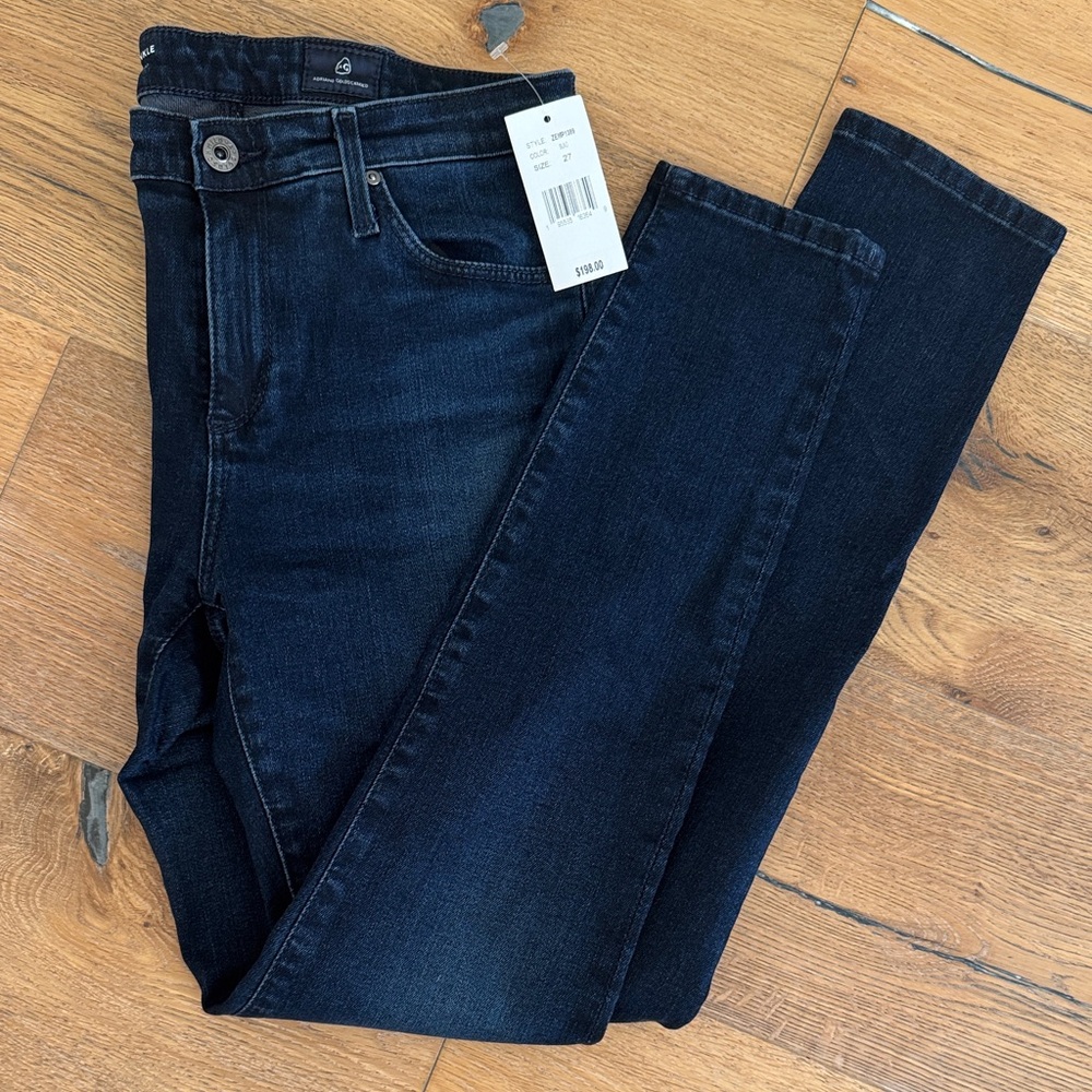 AG Adriano Goldschmied Dark Blue Legging Ankle Skinny Jeans